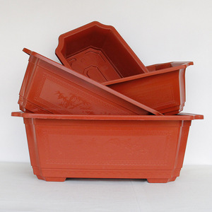 陶瓷树脂加仑盆大型家庭种菜种植箱种菜盆长方形大号阳台塑料花盆