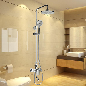 九牧全铜空气能可升降硬管淋浴器一键除垢喷枪花洒套装36558-576