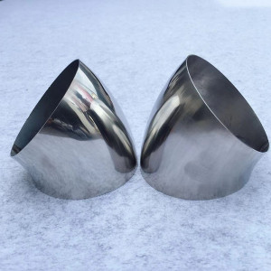 不锈钢45度弯头304加厚90度201扶手转角jp柜弯头汽车排气管道焊接