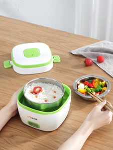 迷你电热饭盒不锈钢保温可插电加热饭盒蒸饭器学生小型bb粥电饭煲