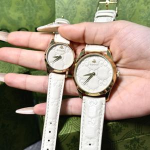 Gucci/古驰手表 G-Timeless系列米白色防水时尚简约皮带石英女表