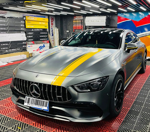 奔驰amg gt50车贴拉花gt53 gt63s改装运动贴纸彩条车身侧裙贴纸