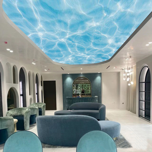 酒店水波纹天花板吊顶墙纸网红直播间背景墙装饰客厅沙发电视壁纸