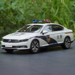 一汽大众 1:18 全新迈腾b8 police 警车 magotan轿车汽车模型车模