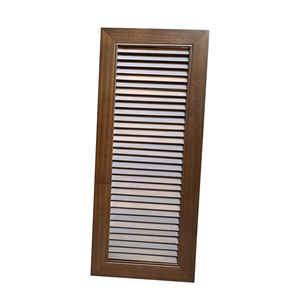 新中式实木百叶门透气窗橱柜衣柜门鞋柜客厅书房门窗定制