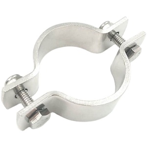 圆管热镀锌抱箍钢管镀锌卡子 立管抱箍 pvc管托 泵管托架