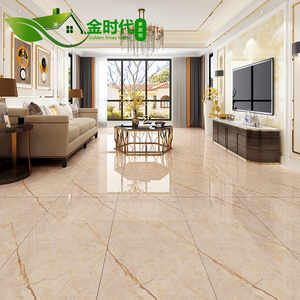 k金通体大理石瓷砖600x1200黄色金丝釉客厅餐厅背景墙砖防滑地砖