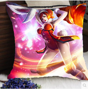 宝宝绒王者抱枕沙发床头靠背汽车靠垫 兰陵王老夫子花木兰等