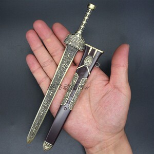 仙剑奇侠传3轩辕剑兵器模型上古七凶剑轩辕剑钥匙扣挂件模型包邮