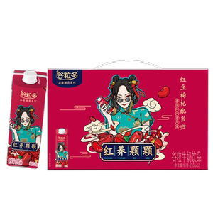 伊利谷粒多红养活力颗颗 210g*12瓶 明星同款营养早餐牛奶【tm】