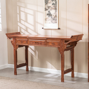 红木实木刺猬紫檀花梨木供桌香案贡桌神台家用条案佛台新中式供台