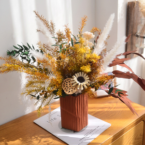 永生千层金莲蓬干花花束家居客厅插花ins网红干花家居装饰摆件