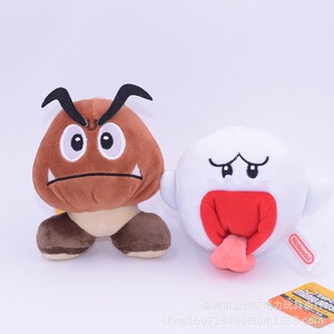 超级玛丽奥板栗仔毒蘑菇毛绒公仔 supe rmario马里奥毛绒玩具娃娃