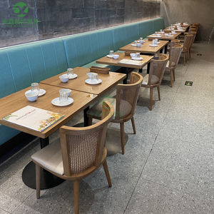 定制高档茶餐厅桌椅卡座沙发 餐饮店餐吧火锅西餐厅桌椅组合商用