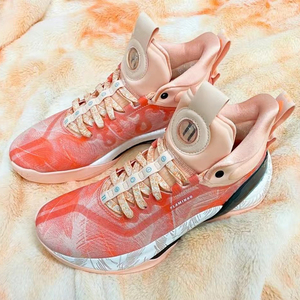 适配anta安踏 kt7氮科技篮球鞋粉色火烈鸟夜光渐变泼墨腰果花鞋带