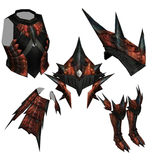 mhx怪物猎人雄火龙套装爱奇幻3d纸模型diy手工益智玩具手办摆件