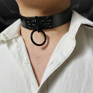 暗黑风朋克项链少女洛丽塔简约百搭choker潮男蹦迪哥特颈带禁欲系