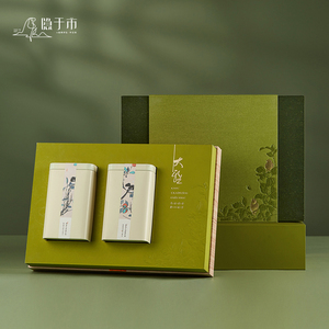大雅绿茶明前龙井茶叶包装盒空礼盒半斤装茶叶盒绿色春茶礼盒空盒