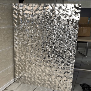 不锈钢水波纹板8k镜面金属压花板ktv酒店大堂吊顶幕墙立体波浪板