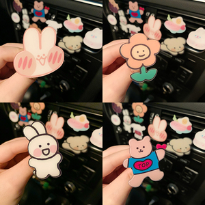 奥迪汽车香水镶钻兔子车载香薰车内出风口车用空调口装饰1人付款159