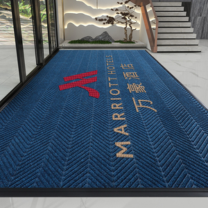 尚尼秀高端酒店迎宾地毯定制logo公司商用大地垫门垫图案定做尺寸