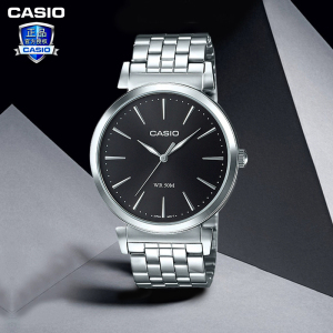 卡西欧casio手表简约三针钢带商务石英男表mth-1059d-1a