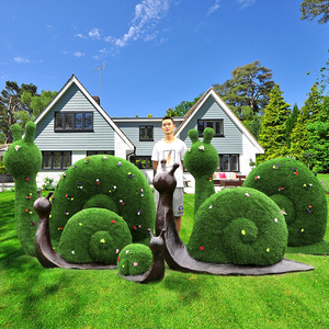 户外绿植蜗牛摆件园林景观草皮动物雕塑仿真大象动物庭院草坪装饰