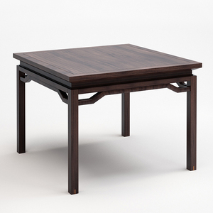 四方桌子实木餐厅