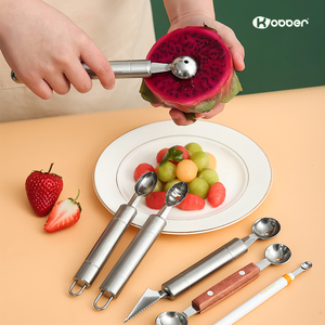不锈钢挖球器水果分割雕花刀勺子模具蔬菜切西瓜神器拼盘工具套装