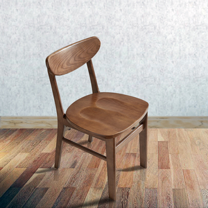 北欧极简实木餐椅简约靠背椅子白蜡木书桌椅小户型薯片椅梳妆椅