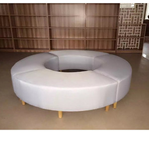 福州厂家定制环形布皮艺沙发图书馆早教中心异形圆形个性坐具定制