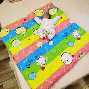 大尺寸新生儿婴儿纯棉花纯棉布小被子可脱胆包被抱被襁褓春秋冬