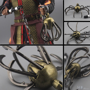 长柄129血滴子冷兵器模型1/6兵人配件ob锦衣卫娃娃大名东厂刀剑