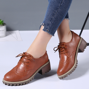 折800官网品牌商城京东唯品会女鞋真皮休闲鞋单鞋女布洛克雕花