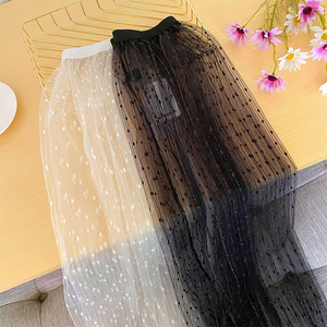 透明纱高腰罩裙