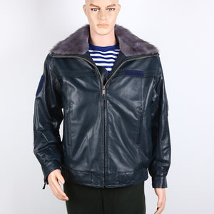 正品全新02冬季飞行皮服上衣 飞行员冬季棉皮衣毛领飞行皮夹克