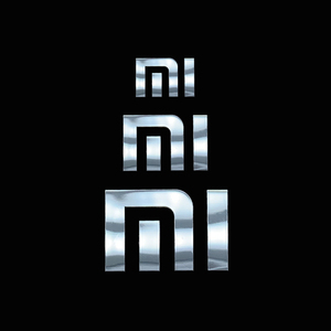 mi小米logo标志金属贴 平板笔记本电脑贴纸 电视机显示器音箱标贴
