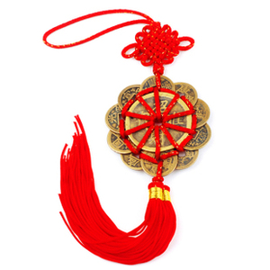 纯铜梅花钱十帝钱挂件招财进宝风水铜钱