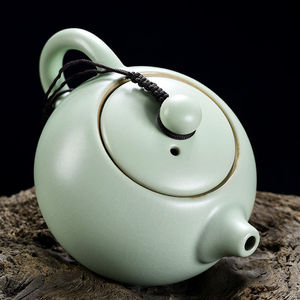 汝窑茶壶单壶冰裂开片可养汝瓷家用中式功夫陶瓷西施壶哥窑泡茶壶