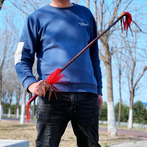 京剧智取威虎山杨子荣皮鞭马鞭演出道具打虎上山演员皮鞭