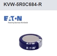 KVW-5R0C684-R 超级电容/超级电容器 Eaton代理品牌，原装正品
