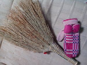 扫炕笤帚 笤帚疙瘩 小笤帚 扫帚刷子 高梁苗笤帚 放床头可避邪