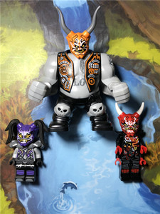乐高lego 幻影忍者人仔面具三人组 基洛e先生紫外线 njo402njo385