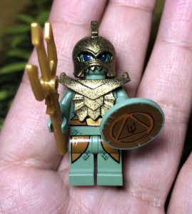 乐高lego稀有人仔 亚特兰蒂斯atl013 海神 8078含武器盾牌绝版