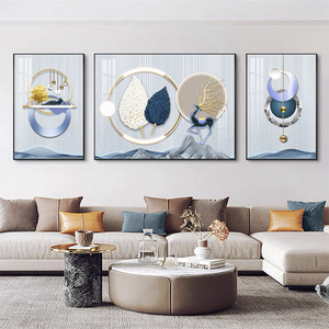 客厅装饰画现代简约轻奢沙发后面背景墙高级感新款晶瓷画挂画壁画