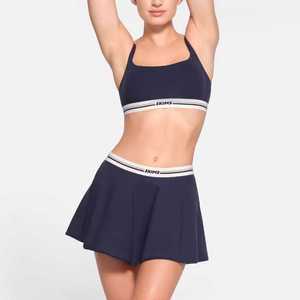 skims卡戴珊同款微标印花网球裙半身裙短背心性感抹胸运动内衣