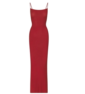 Skims卡戴珊同款BRICK新年红色辣妹吊带连衣裙女显瘦包臀长裙子
