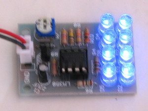 LM358呼吸灯 电子DIY趣味制作 5MM蓝色LED  pcb板套件散件成品