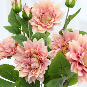 陌歌 假花仿真花卉大丽花 客厅家居装饰花束 餐桌茶几插花艺摆件