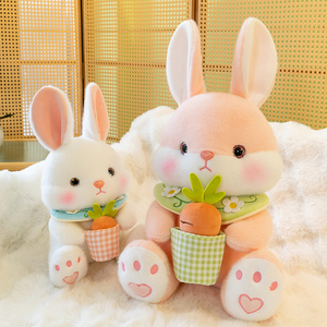 毛 绒玩具布娃娃爱妮兔公仔儿童小白兔玩偶陪睡沙发摆件女生礼物